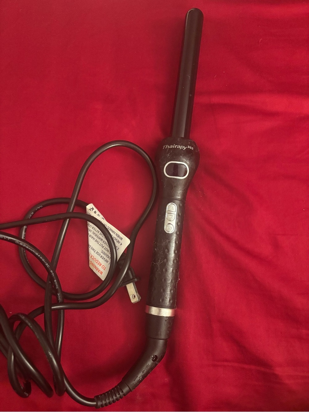 Thairapy 365 Thairapy365 Clipless Curling Iron, Black